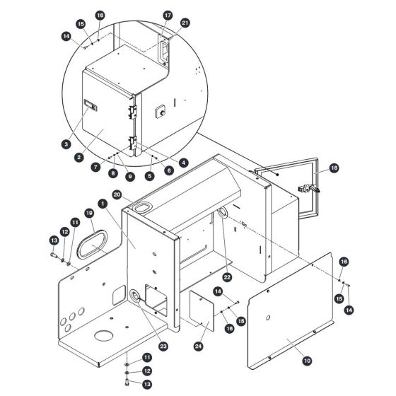 Lateral Bracket Left Side for Skyjack SJ9233 RT Scissor Lift