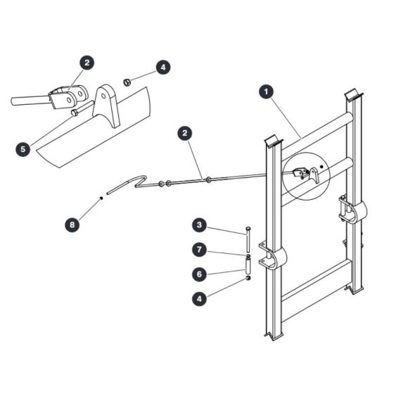 Maintenance Stand - Bottom for Skyjack SJ9233 RT Scissor Lift