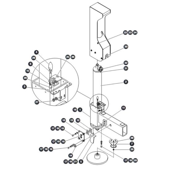 Outriggers for Skyjack SJ9233 RT Scissor Lift