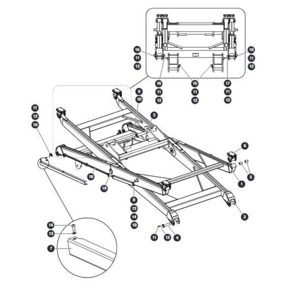 Scissor Level Top for Skyjack SJ9233 RT Scissor Lift