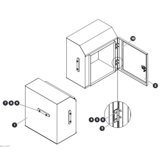Storage Box for Skyjack SJ9233 RT Scissor Lift