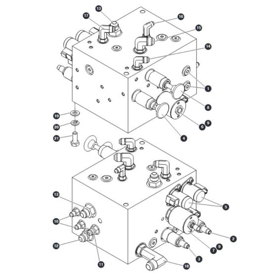Auxiliary Manifold for Skyjack SJ9243 RT Scissor Lift