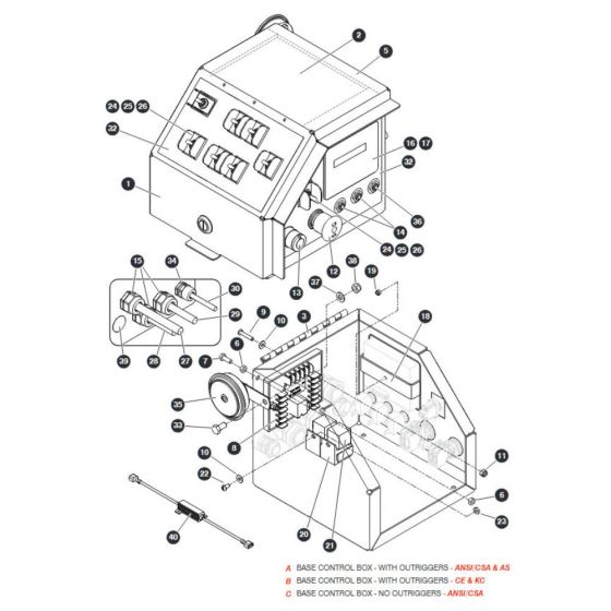 Base Control Box for Skyjack SJ9243 RT Scissor Lift