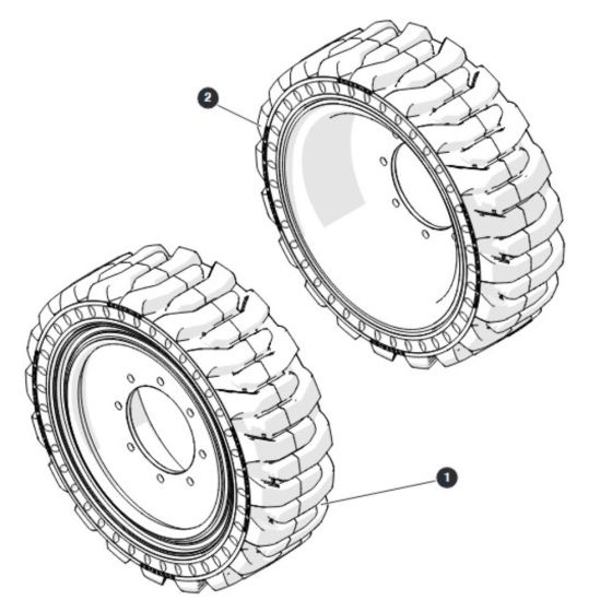 Brawler Tires - SJ9243 RT - CE for Skyjack SJ9243 RT Scissor Lift