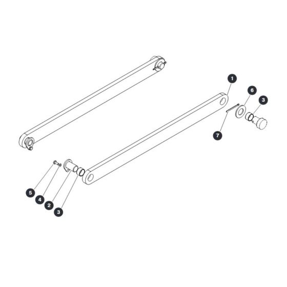 Centering Bar - Bottom for Skyjack SJ9243 RT Scissor Lift