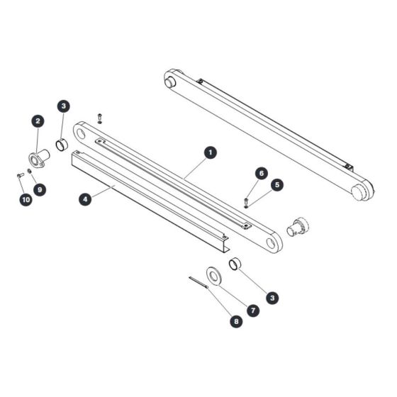 Centering Bar - Top for Skyjack SJ9243 RT Scissor Lift