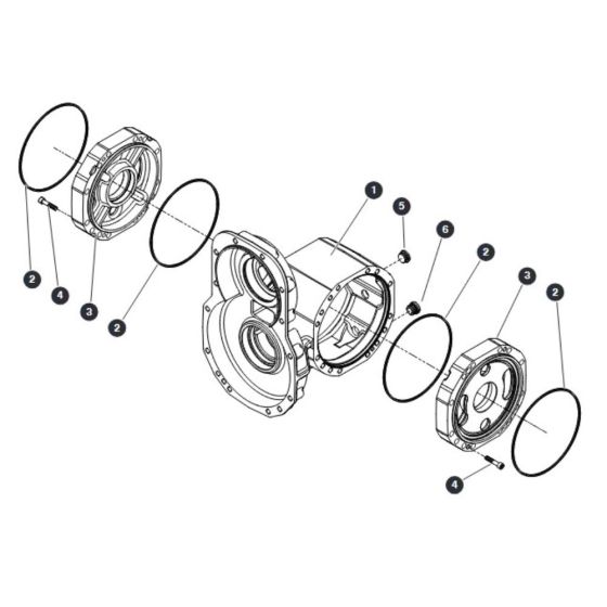 sj9243rt-central-housing-rear-axle for Skyjack SJ9243 RT Scissor Lift