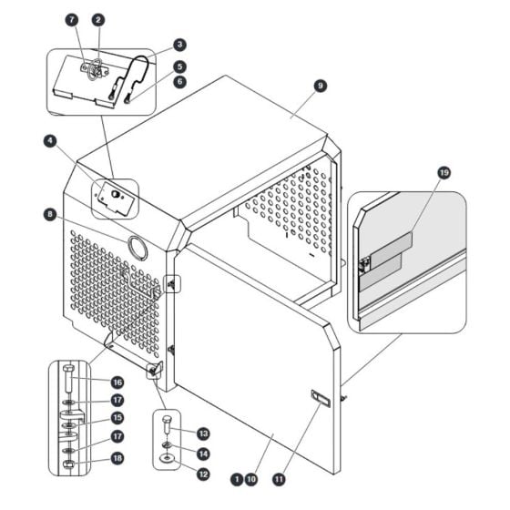 Engine Cover for Skyjack SJ9243 RT Scissor Lift