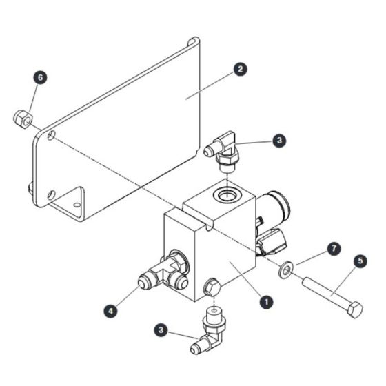 Motor Shift Manifold for Skyjack SJ9243 RT Scissor Lift