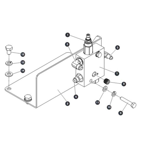 Pressure Reducing Manifold for Skyjack SJ9243 RT Scissor Lift