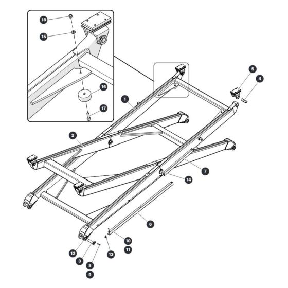 Scissor Level Top for Skyjack SJ9243 RT Scissor Lift