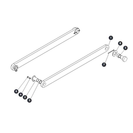 Centering Bar - Bottom for Skyjack SJ9253 RT Scissor Lift