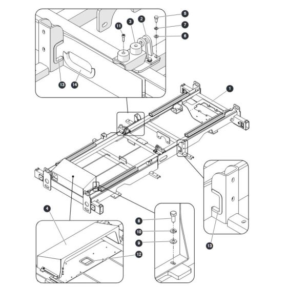Chassis for Skyjack SJ9253 RT Scissor Lift