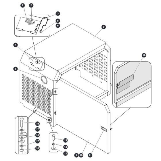 Engine Cover for Skyjack SJ9253 RT Scissor Lift