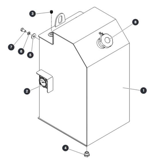 Fuel Tank for Skyjack SJ9253 RT Scissor Lift