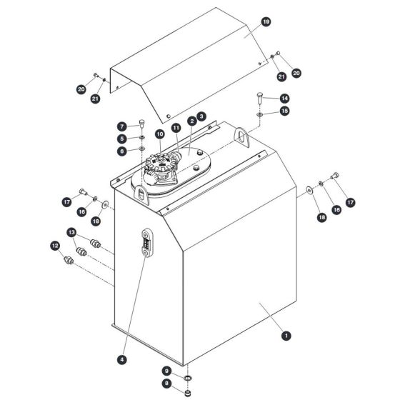 Hydraulic Tank for Skyjack SJ9253 RT Scissor Lift