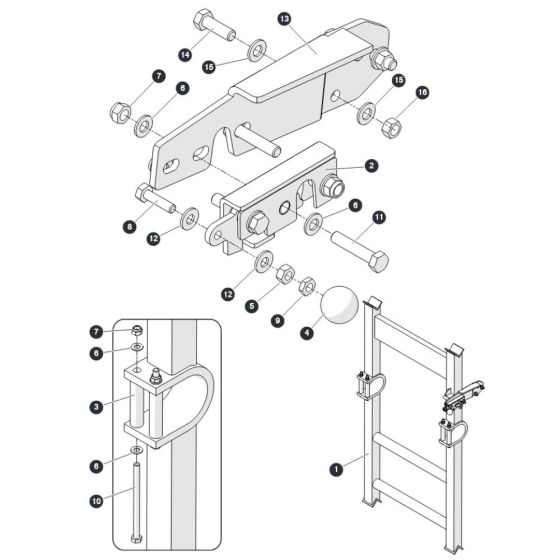 Maintenance Stand - Top for Skyjack SJ9253 RT Scissor Lift