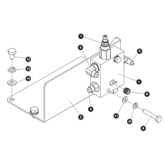 Pressure Reducing Manifold for Skyjack SJ9253 RT Scissor Lift