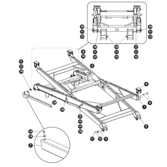 Scissor Level Top for Skyjack SJ9253 RT Scissor Lift