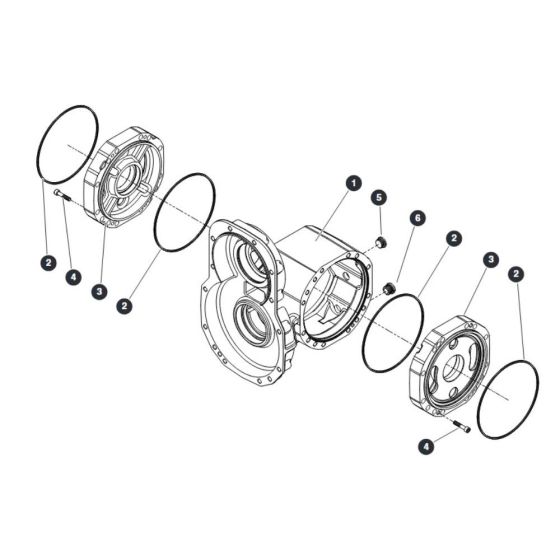 Central Housing - Rear Axle for Skyjack SJ9664 RT Scissor Lift