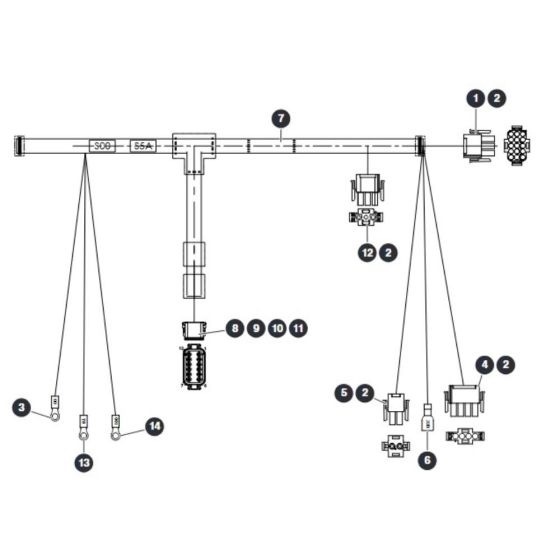 Control B Harness for Skyjack SJ9664 RT Scissor Lift