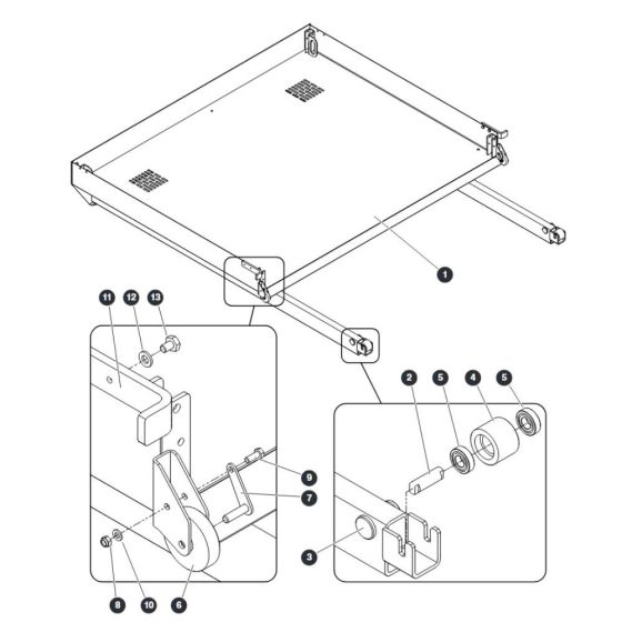Extension Deck Platform for Skyjack SJ9664 RT Scissor Lift