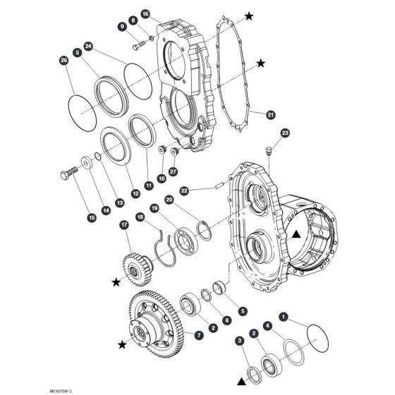 Gear Box - Rear Axle for Skyjack SJ9664 RT Scissor Lift