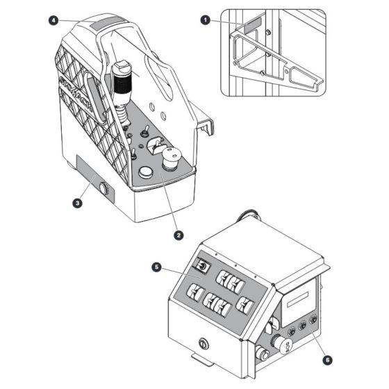 Labels - Control Boxes for Skyjack SJ9664 RT Scissor Lift