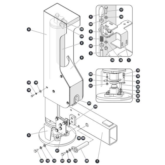 Outriggers for Skyjack SJ9664 RT Scissor Lift