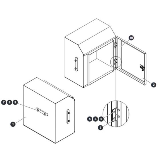 Storage Box for Skyjack SJ9664 RT Scissor Lift