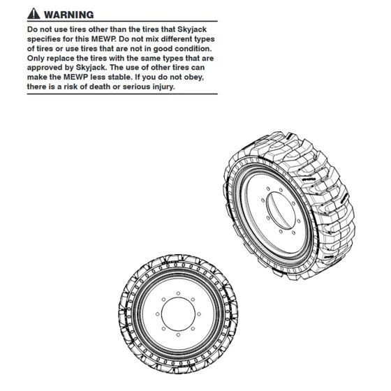 Tyres for Skyjack SJ9664 RT Scissor Lift