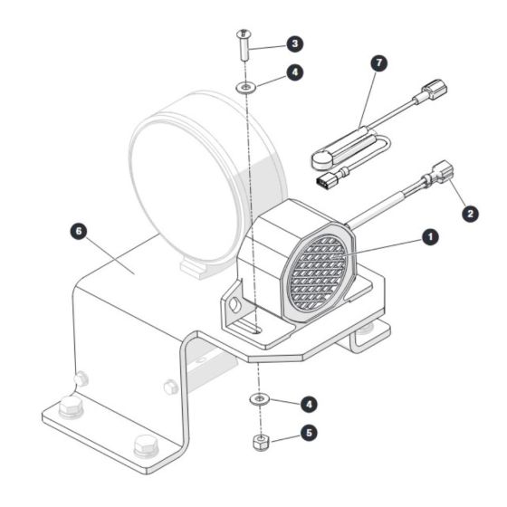 White Noise Alarm for Skyjack SJ9664 RT Scissor Lift