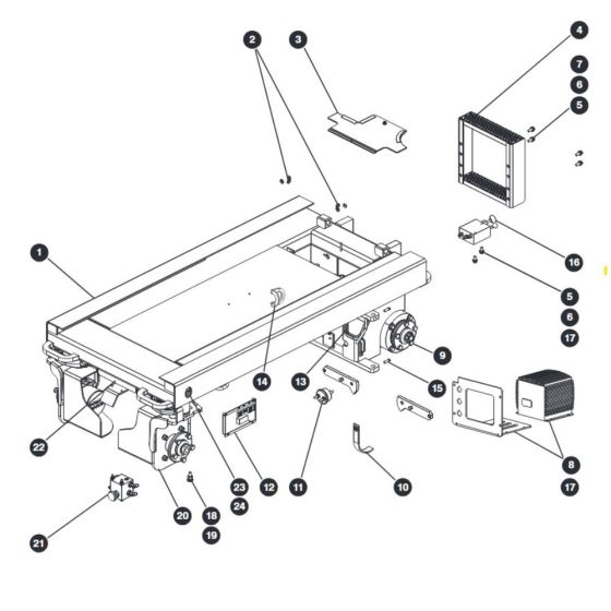 Base for Skyjack SJIII 3215 (10000996 - 10999999) DC Scissor Lift