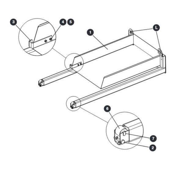 Extension Platform Assembly for Skyjack SJIII 3215 (10000996 - 10999999) DC Scissor Lift