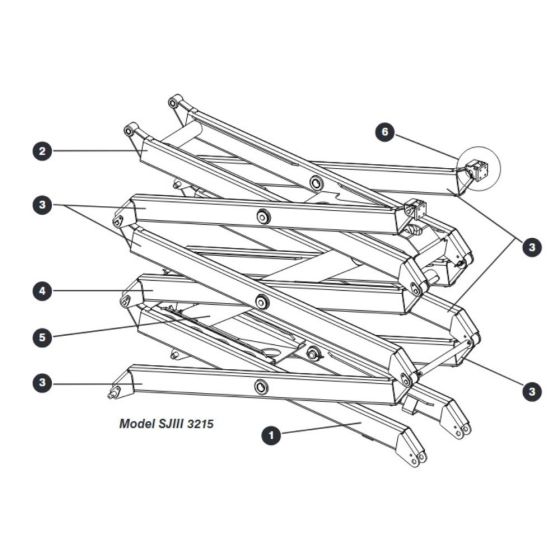 Scissor Stack for Skyjack SJIII 3215 (10000996 - 10999999) DC Scissor Lift