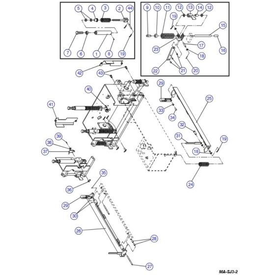 Pot Hole Protection Device Assembly for Skyjack SJIII 3220 DC Scissor Lift