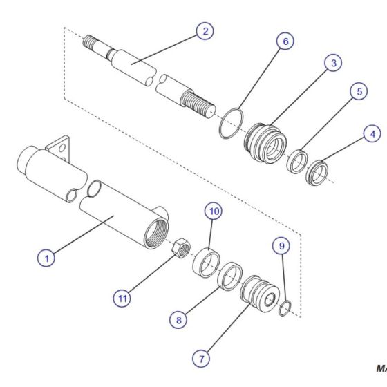 Powered Extension Platform Cylinder Assembly for Skyjack SJIII 3220 DC Scissor Lift