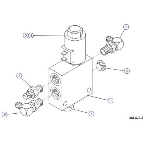 Proportional Control Manifold Assembly for Skyjack SJIII 3220 DC Scissor Lift