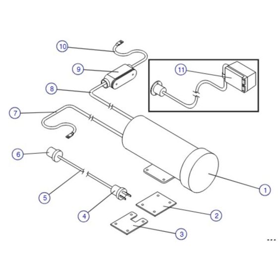 800 Watt Generator Assembly for Skyjack SJIII 3220 DC Scissor Lift