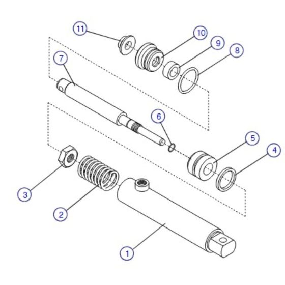 Brake Cylinder for Skyjack SJIII 4620 (66005 - 66429 700000 - 704418) DC Scissor Lift