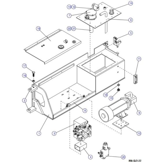 Hydraulic/ Electric Tray for Skyjack SJIII 4620 (66005 - 66429 700000 - 704418) DC Scissor Lift