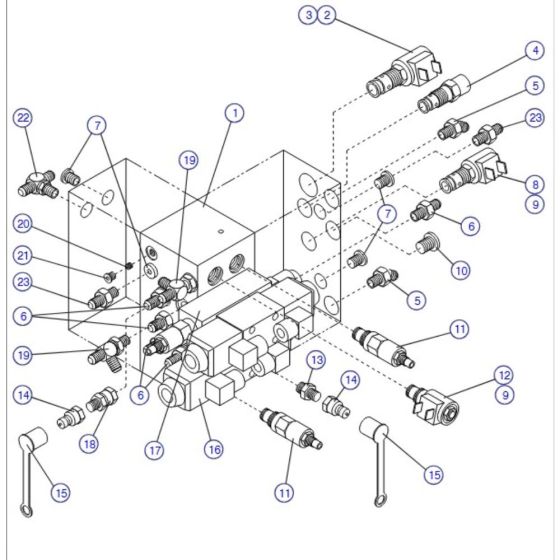 Main Manifold for Skyjack SJIII 4620 (66005 - 66429 700000 - 704418) DC Scissor Lift