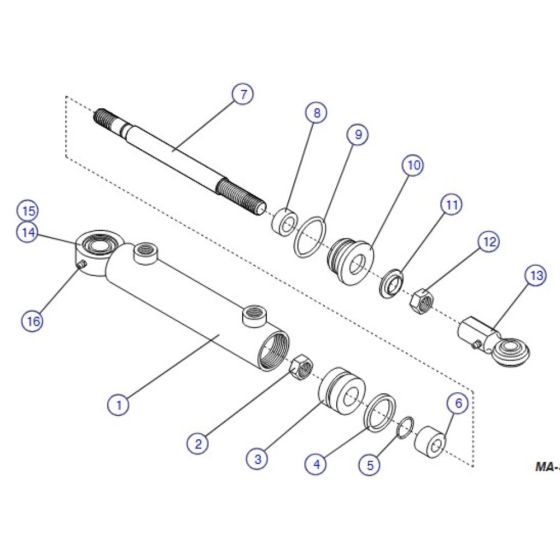 Steer Cylinder for Skyjack SJIII 4620 (66005 - 66429 700000 - 704418) DC Scissor Lift