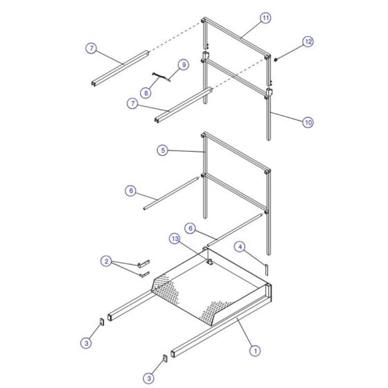 3FT Manual Extension Platform for Skyjack SJIII 4626 (700000 - 704418) DC Scissor Lift