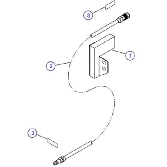 Air Hose to Platform for Skyjack SJIII 4626 (700000 - 704418) DC Scissor Lift