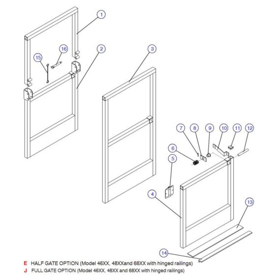 Gate for Skyjack SJIII 4626 (700000 - 704418) DC Scissor Lift