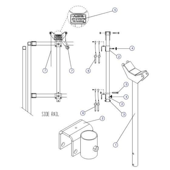 Light Duty Pipe Rack for Skyjack SJIII 4626 (700000 - 704418) DC Scissor Lift