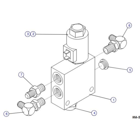 Proportional Control Manifold for Skyjack SJIII 4626 (700000 - 704418) DC Scissor Lift