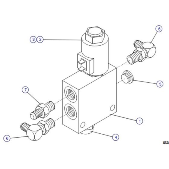 Proportional Control Manifold for Skyjack SJIII 4632 DC Scissor Lift