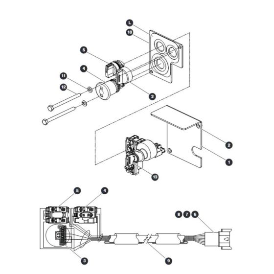 Base Control Assembly (ANSI/CSA & KC) Assembly for Skyjack SJIII 4740 DC Scissor Lift